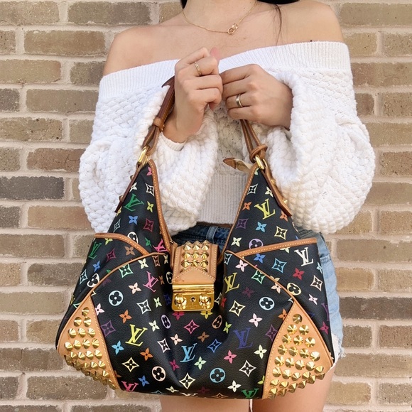 Louis Vuitton Chrissie MM in Noir Black Multicolor Limited Edition M40310 - Picture 7 of 14